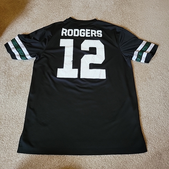 NFL Green Bay Packers Rodgers #12 Jersey Team T-Shirt Size Men's large black whi - Picture 6 of 9
